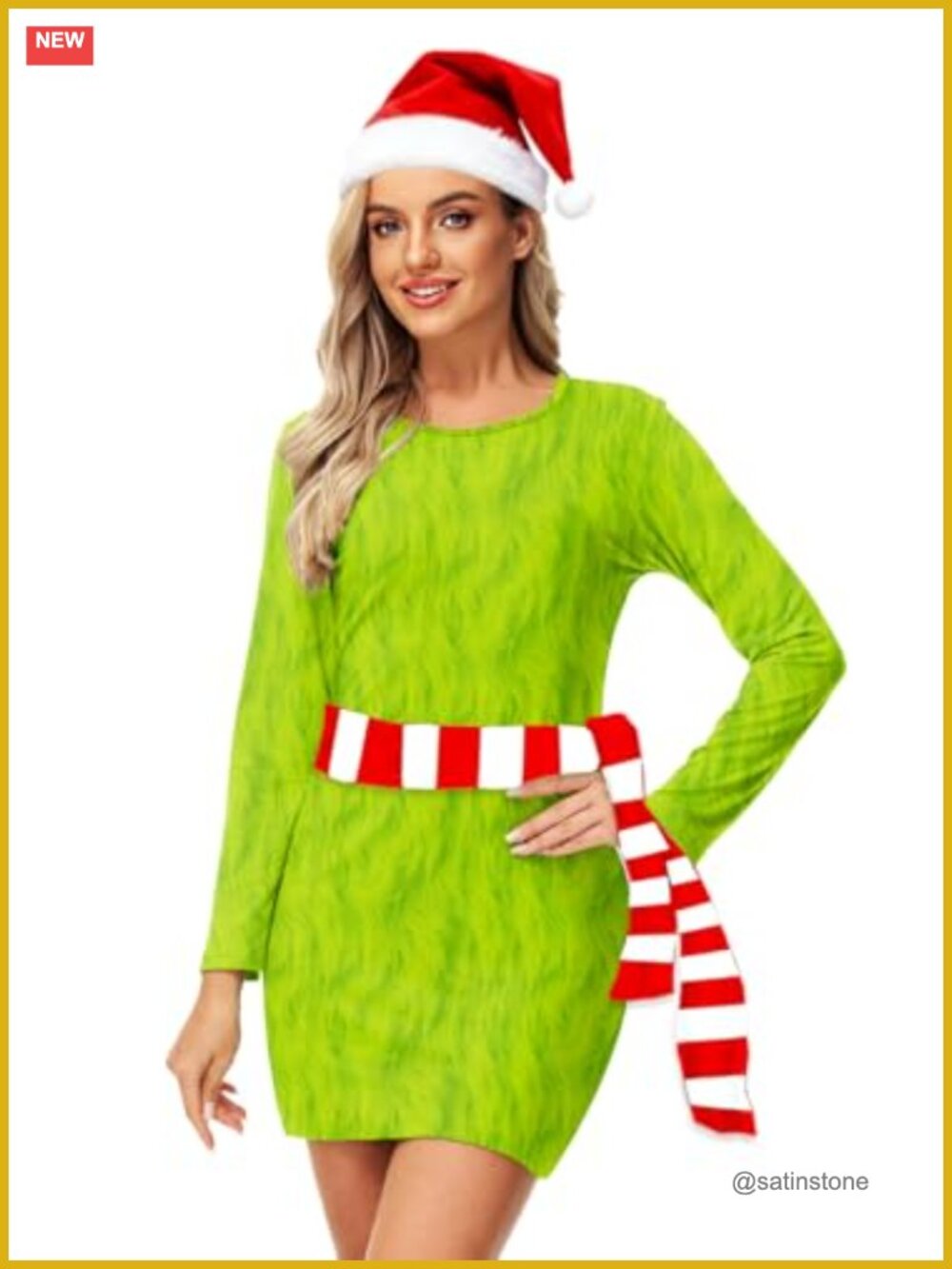 Skeleton Print Bodycon Midi Dress Long Sleeve Stretch
